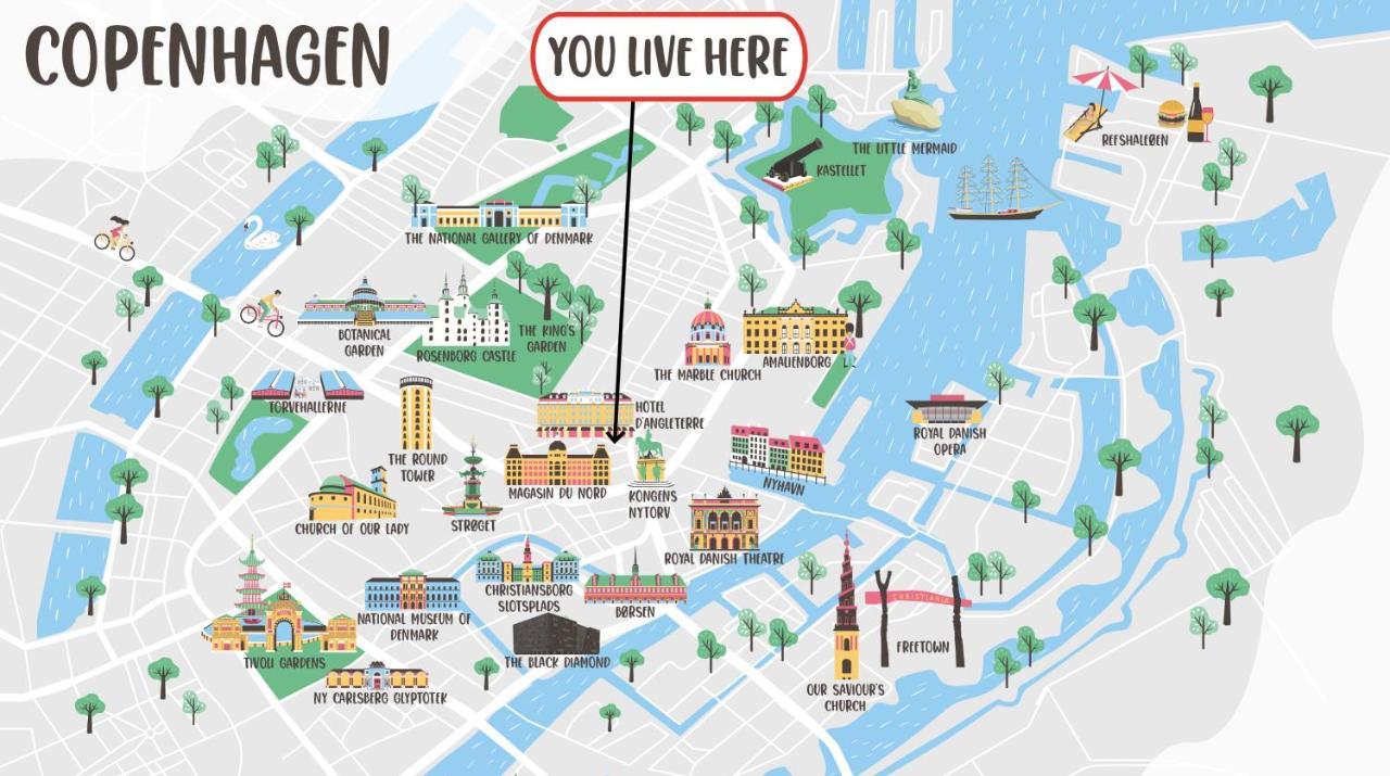 Perfect For Friends & Families 2 Bedroom Apartment In Cph Копенгаген Экстерьер фото